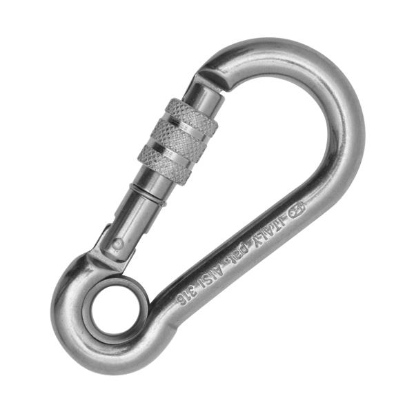 意大利KONG  558 絲扣鋼鎖 STAINLESS STEEL CARABINER