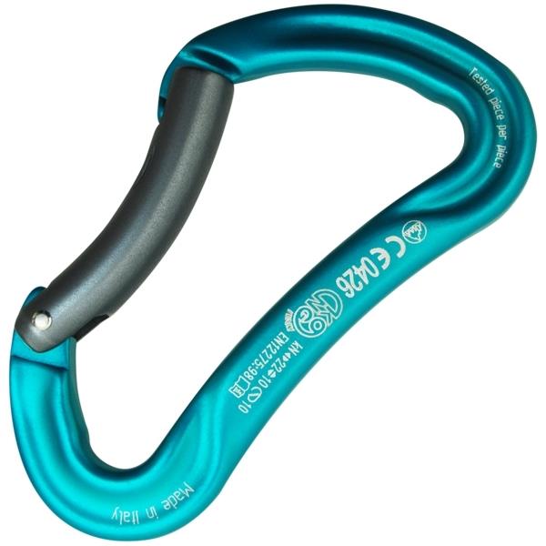 意大利KONG  729Argon RK 安全連接鎖ARGON RK ALU BENT GATE TURQUOISE