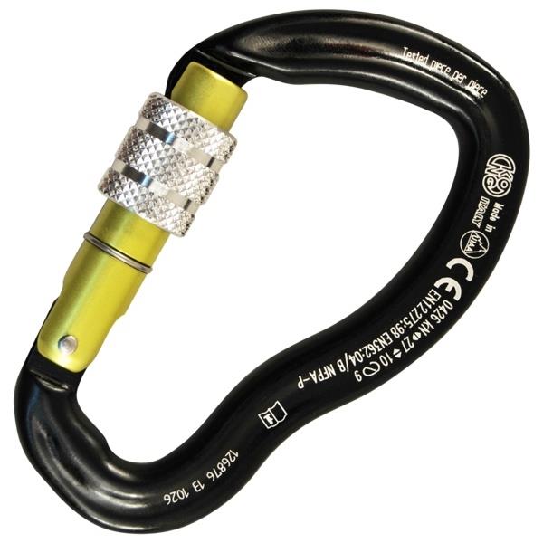 意大利KONG  783小巧、輕便的安全連接鎖ERGO ALU SCREW BLACK/YELLOW